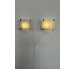 Pair of French Glass and Bronze Sconces 73482