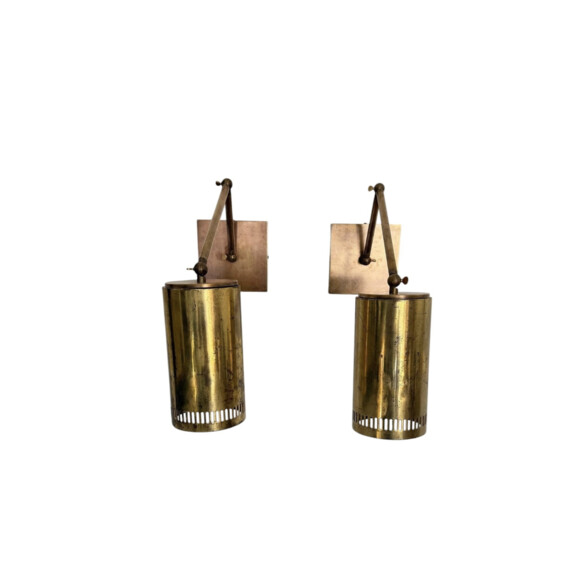 Vintage Danish Brass Sconces 78488