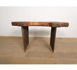 Unusual French Industrial Iron and Wood Stool or Side Table 65161