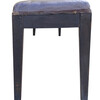 19th Century French Leather Bistro Bench 28389