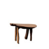 French Organic Wood Stool/ Side Table 72952