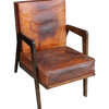 French 1940's Leather Chair 26994