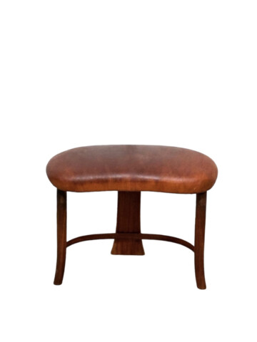 1960's Danish Leather Seat Stool 64058