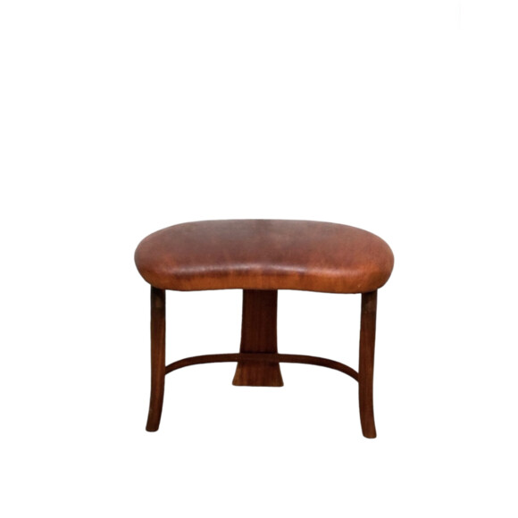 1960's Danish Leather Seat Stool 64058
