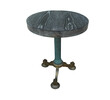 Limited Edition Iron Element and Oak Top Side Table 27034