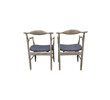 Set of (8) Guillerme & Chambron Oak Dining Chairs 30162