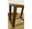 Lucca Studio Capro Walnut and Vintage Leather Top Side Table 74741