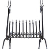 Exceptional Figural  Iron Andirons 20489