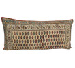 19th Century Wood Block Textile Pillow 30166