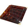 French Faux Tortoise Lucite Tray 73120