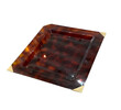 French Faux Tortoise Lucite Tray 73120