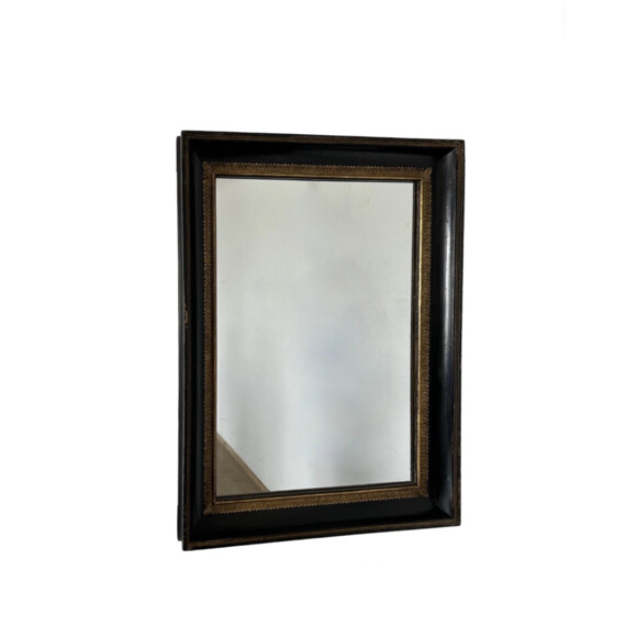 Large 19th Century Spanish Ebonized Mirror 71132