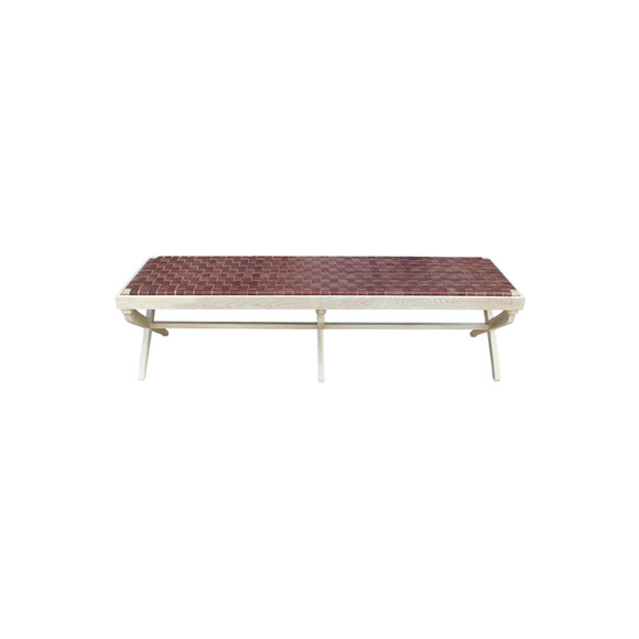 Lucca Studio Sadie Bench (Brown Leather) 27896