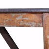 French 19th Century Iron and Wood Side Table 21376