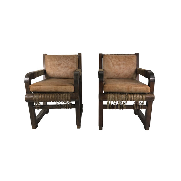 Pair of Mid Century French Arm Chairs 20291