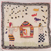 Rare Indian Embroidery Textile Pillow 60286