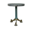 Limited Edition Iron Element and Oak Top Side Table 27034