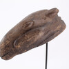 Antique Primitive Wooden Mask on Metal Stand 64894