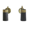 Pair Black and Gold Sconces 10931