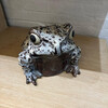 Meiji Period Large Scale Vintage Japanese Pottery Frog 72898