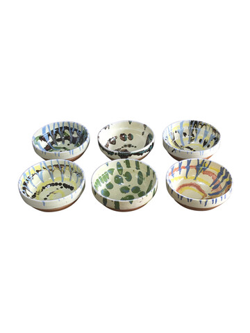 Set of (6) Vintage Eastern European Ceramic Bowls 66617