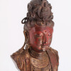 Vintage Buddha Statue on Wooden Stand 56063