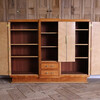 Signed Original Jules Leleu Sycamore Cabinet/ Bookcase 74351