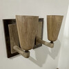 Lucca Studio Rowan Walnut and Bronze Sconces 70083