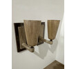 Lucca Studio Rowan Walnut and Bronze Sconces 70083