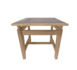 Lucca Studio Jax Oak and Leather Top Side Table 65148