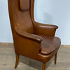 Single Danish Mid Century Leather Chair 74499