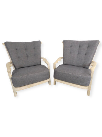 Pair of Guillerme & Chambron Arm Chairs 68205