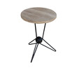 Limited Edition Oak and Iron Base Side Table 27924