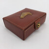 Mid Century Leather Box with Horse Head 33522