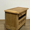 French 1960's Solid Oak Nightstand 74390