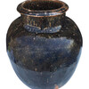 Large Black Glazed Ceramic Vessel from Central Asia 32889