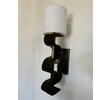 Pair of Lucca Studio Currier Sconces in Bronze and Leather 73549