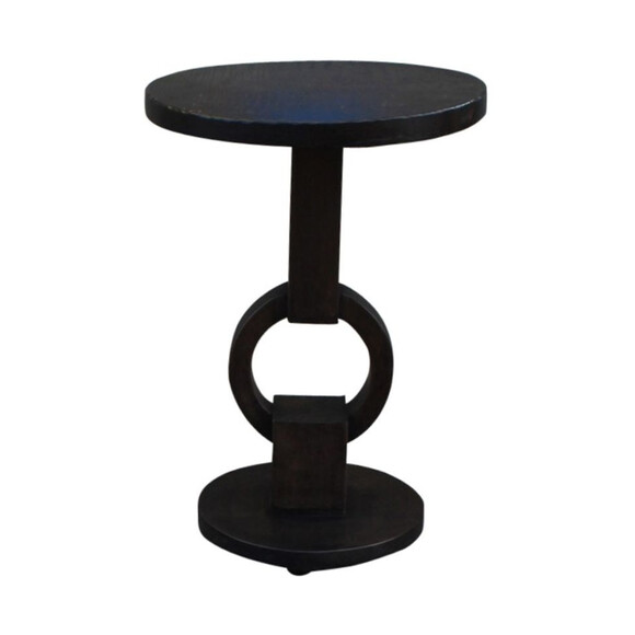 Limited Edition Ebonized Wood Side Table 24139