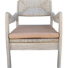 Pair of Lucca Studio Phoebe Oak Chairs with Leather Cushions 33668