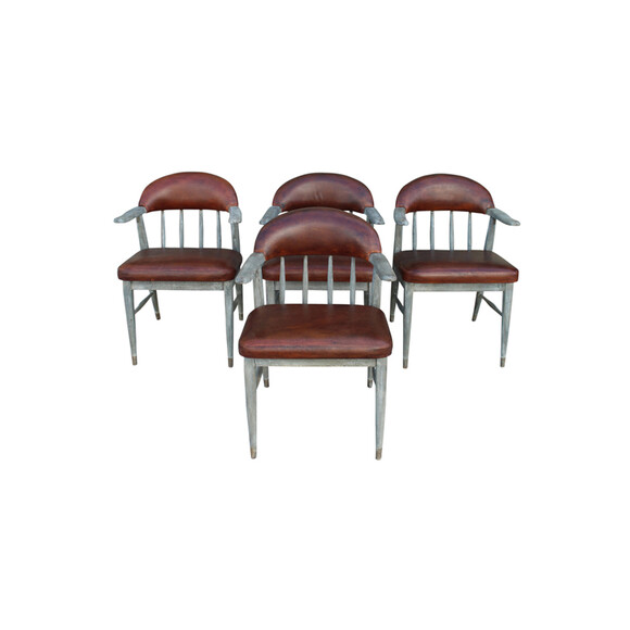 Set of (4) French Dining Chairs 28678