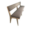 French Bleached Oak Upholstered Bench 21399