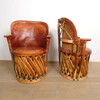 Pair of Vintage Leather Armchairs 56388