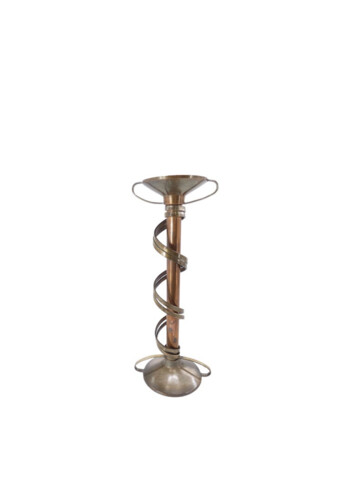 Unusual Candle Holder of Copper and Brass 67667