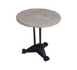French Oak and Iron Side Table 25605