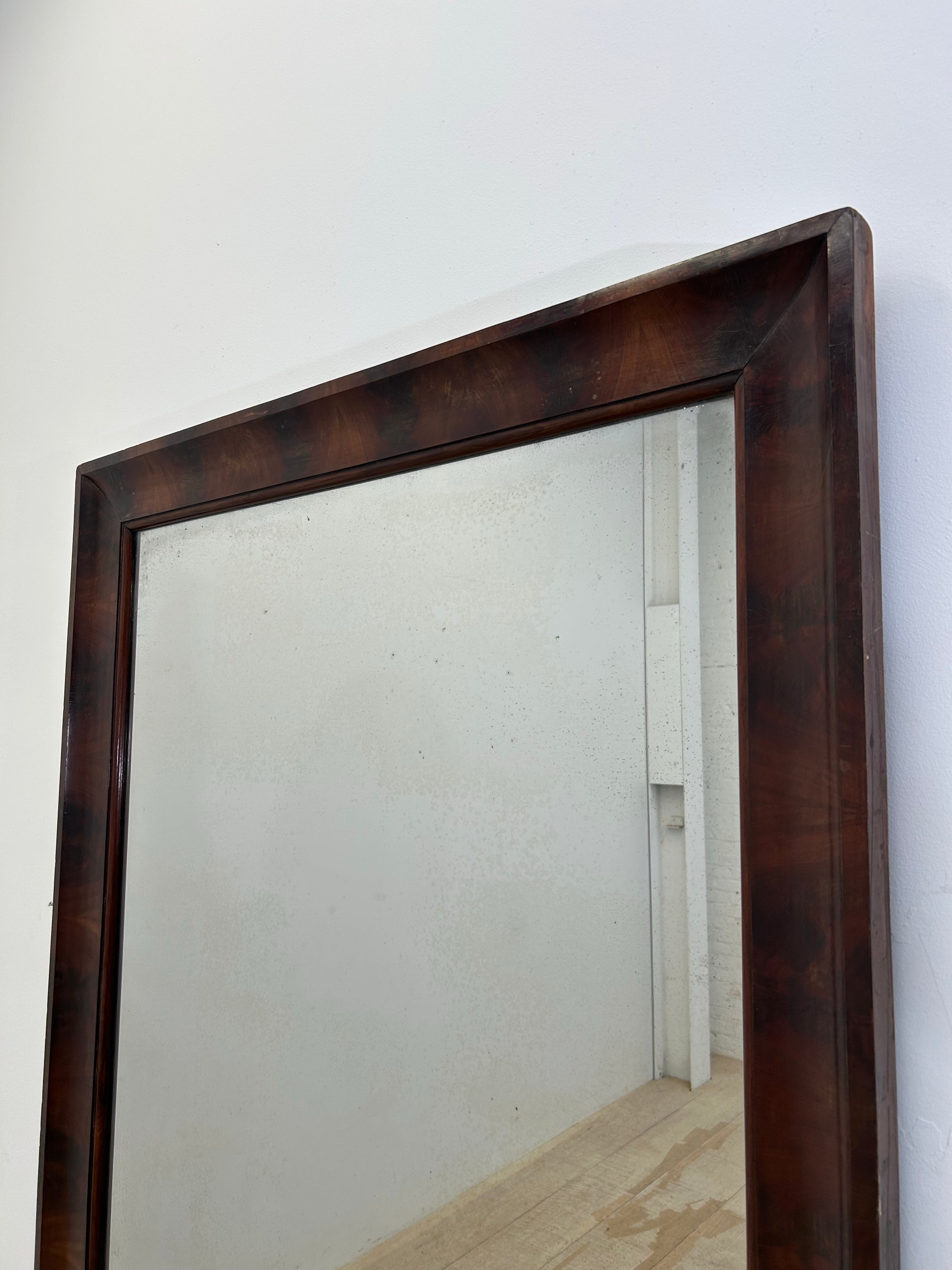 19th century English Burl Mirror