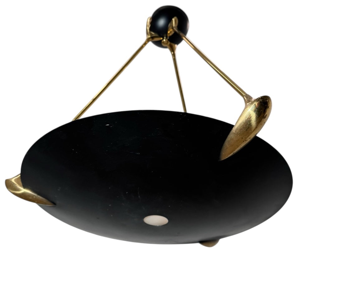 Vintage Italian Flush Mount Chandlier