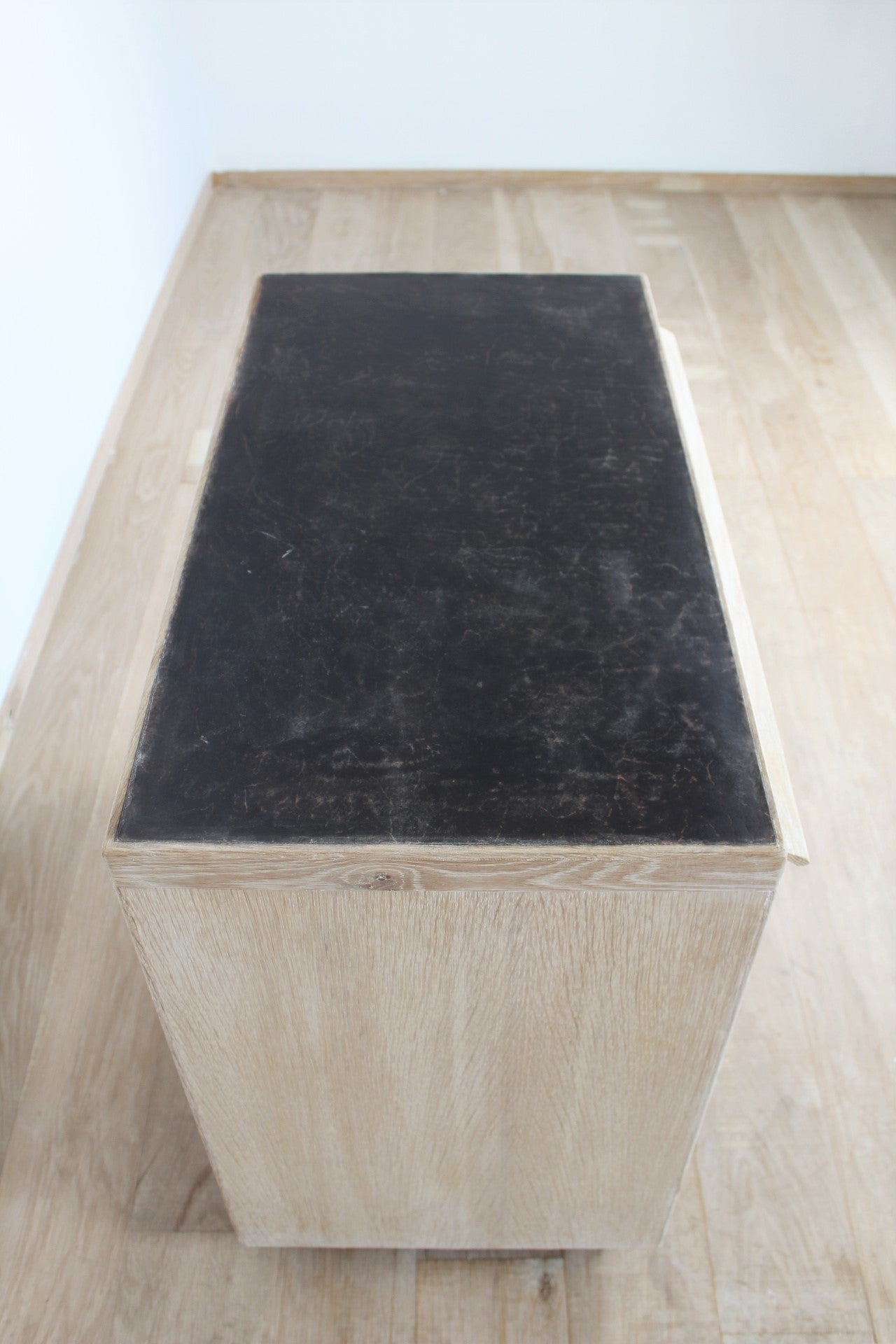Lucca Studio Paola Night Stand - Leather Top and base