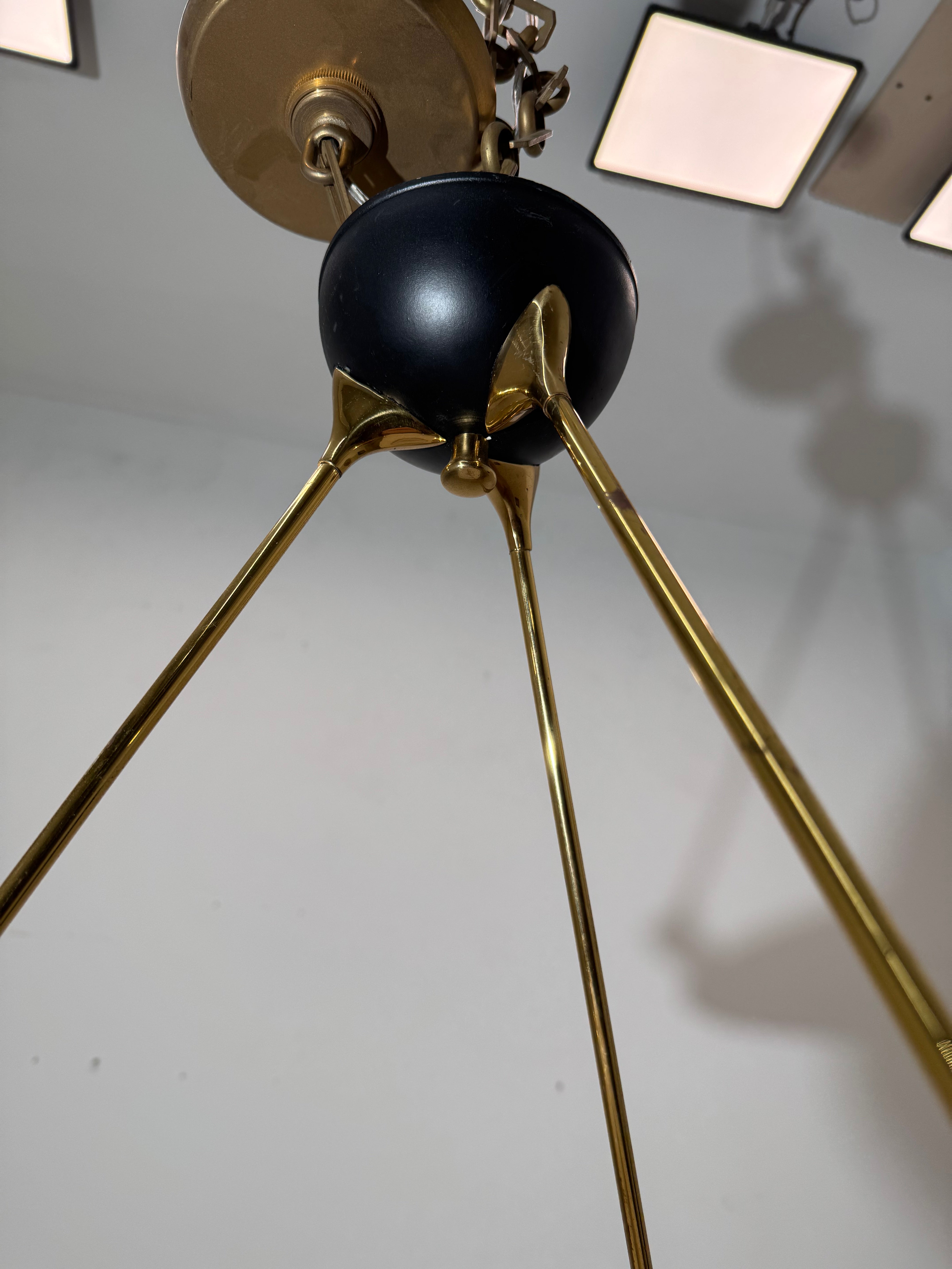 Vintage Italian Flush Mount Chandlier