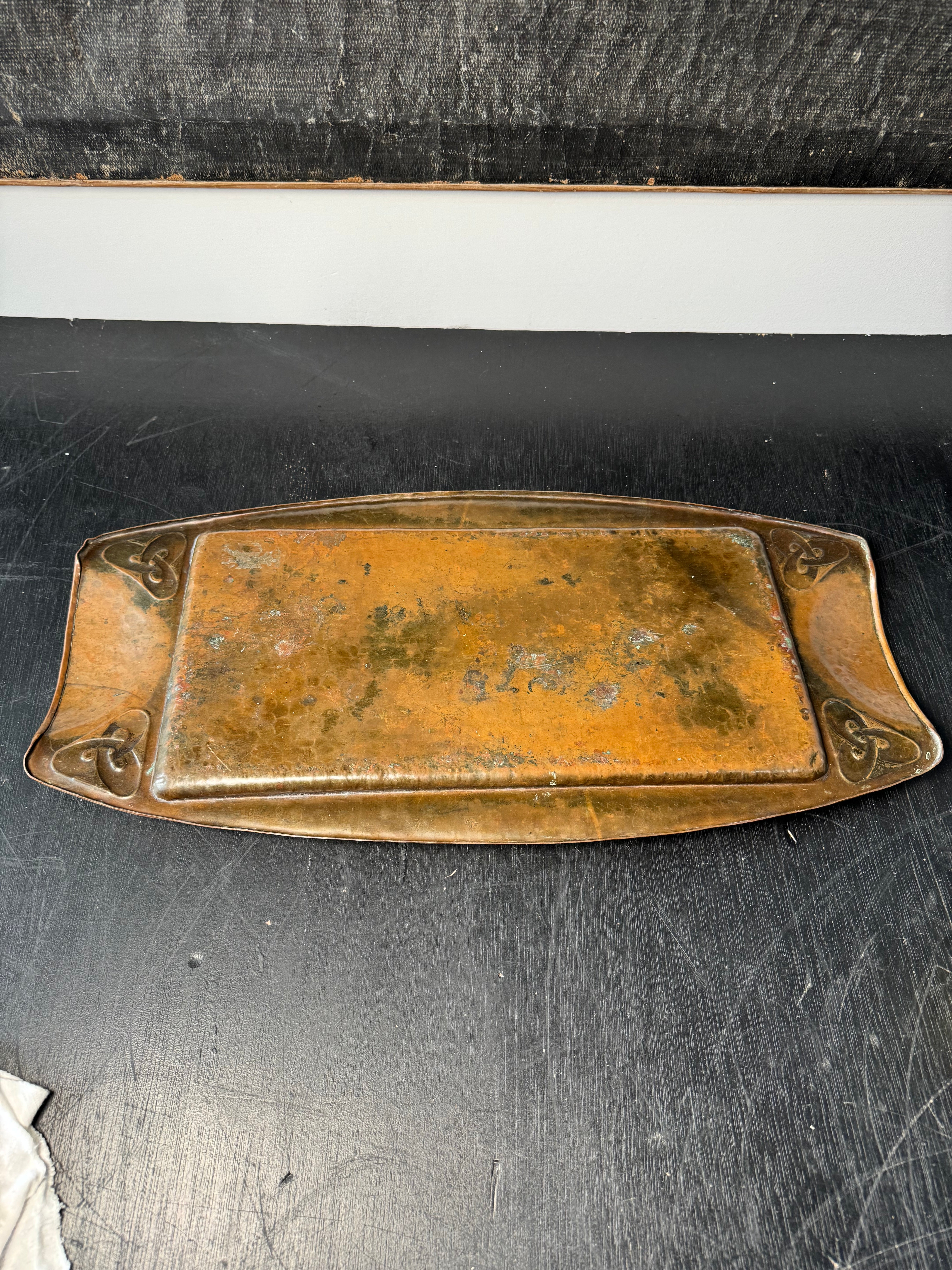English Arts & Crafts Period Copper Tray