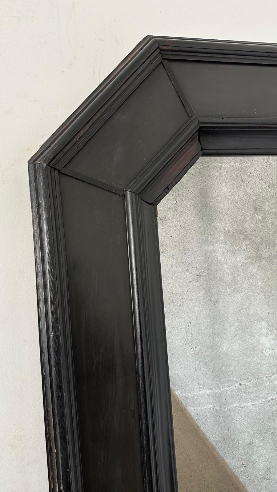 Huge 19th Century Italian Mirror with Stone Inset (Pair Available)